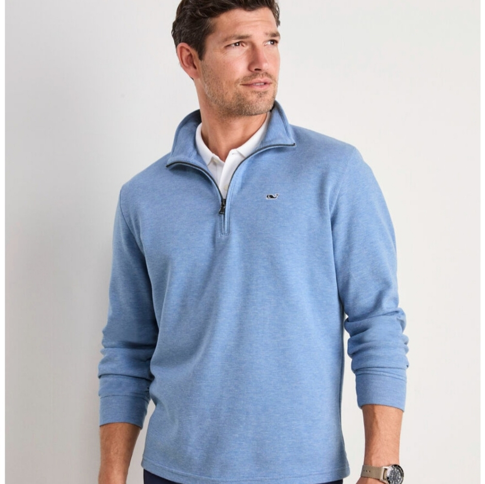 Vineyard Vines Salt Water Quarter-Zip Pullover - Picture 4 of 4